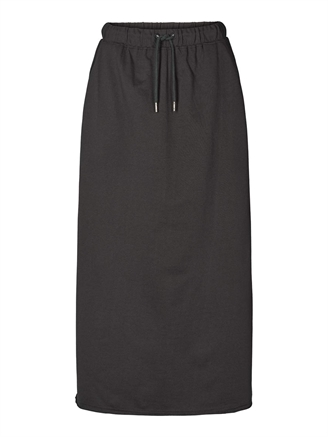 Rabens Saloner Hanni Light Stretch Long Skirt Faded black